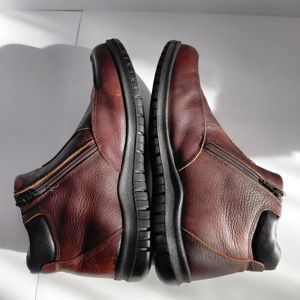 Ara Ruben Ankle Utility Boot Gore Tex Brown Leather Made In Italy Men’s Size 9.5